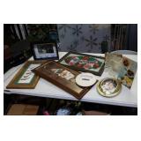 Framed golf items and others