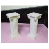 8 Doric columns, ceramic
