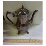 Silver plate coffee carafe