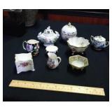 Hand painted china collectibles