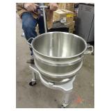 Hobart 60 qt. Bowl and rolling cart