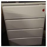 Wide metal filing cabinet