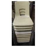 10 stackable school chairs