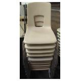 10 stackable school chairs