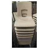 10 stackable school chairs