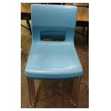 3 stackable school chairs