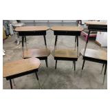 7 adjustable school desks