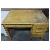 Oak school desk