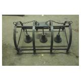 Wrought iron kitchen island light fixture