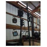 Stage lighting: 2 stands with lights