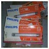 6 Philips T5 6" 4 watt light bulbs