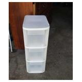 3 drawer plastic storage cabinet