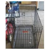 Large pet  crate with tray