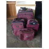 4 pieces plum luggage