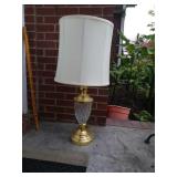 Beautiful tall crystal lamp