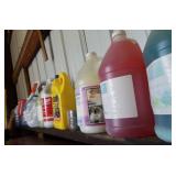 Gallons of soap: body, laundry, glass cleaner