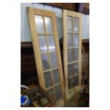Pair of 10 glass panel 24" doors