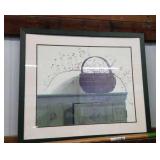 Framed  basket print