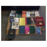 Tote of books & cassettes