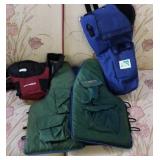 Vest & canvas zip bags