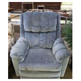 Blue Suade  recliner