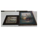 Pair of sheep prints