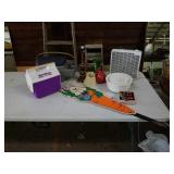 Coolers, fan, & decor