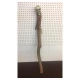 Skull topped walking stick
