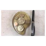 Bicentennial coin paper weight