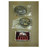 3 belt buckles  - IMI & TRIPLE S TireCo.