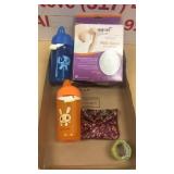 Milk collecting bags, sippie cups, slap bracelet