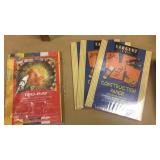 Construction paper, 3 orange. 1 mixed colors