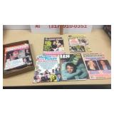 Vintage movie/tv magazines 9 in lot