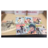 Assorted vintage magazines featuring Elvis 7 in