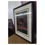 Large framed dog print