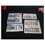 6 license plates