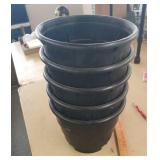 5 12 inch planting pots