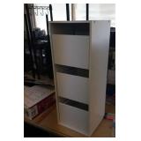 3 drawer white storage cube