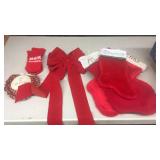 Christmas lot, stockings, mittens etc