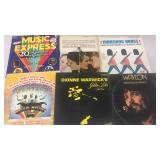Variety of 13 albums, Waylon, Dionne Warwick,