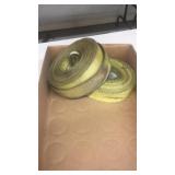 2 tie down straps, bag of zip ties