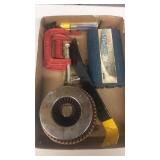 Pry bar, c clamps, AC inverter, air breather,