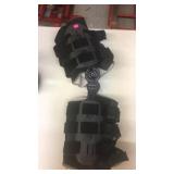 Knee brace, adjustable walking boot