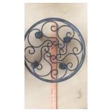 Iron plant stand on casters