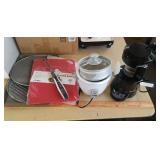 Kitchen items: rice cooker, coffee maker, etc