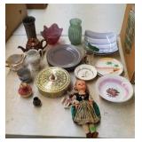 Vintage glassware, pottery, & collectibles