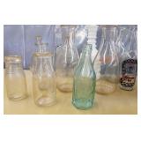 Group of collectible bottles