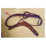 Bull whip & boomerang