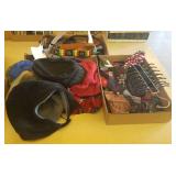 Hats, scarves, belts, neckties