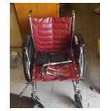 17" Invacare wheel chair with foot rests